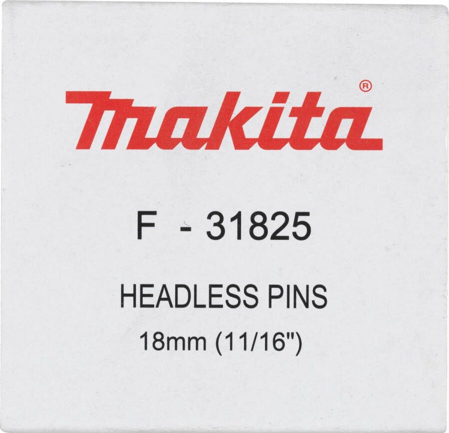 Makita F-31825 Pin gegalvaniseerd voor BPT DPT tackers 0 6x18mm (10000st)