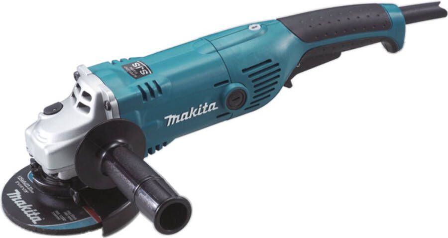 Makita GA5021CF01 haakse slijper 125mm in doos met vastzetschakelaar