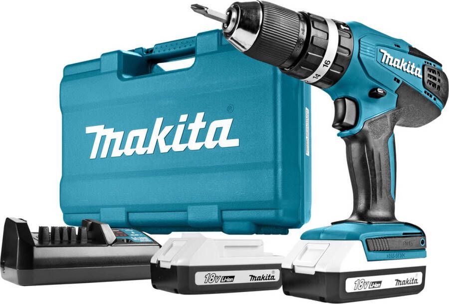 Makita Hp457dwe Boormachine Met Pistoolgreep (Li-ion) 1.3ah Accu Boor