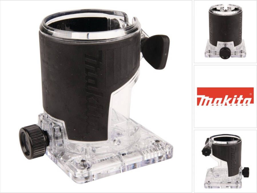 Makita kantenfreesmodule 6 8 mm voor multifunctionele bovenfrezen DRT50 RT0700C ( 199089-4 ) transparant