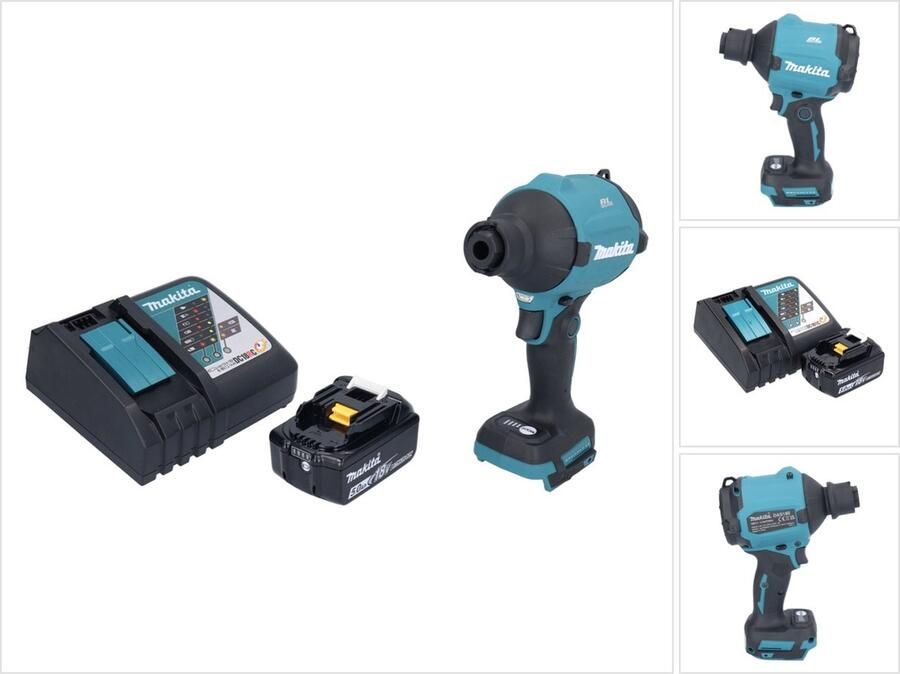 Makita DAS 180 RT1 accu-blazer 18 V borstelloos + 1x accu 5.0 Ah + lader