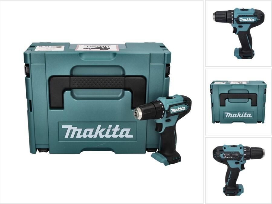 Makita DF 333D ZJ Accuboormachine 10.8 12 V max. 30 Nm + Makpac zonder accu zonder oplader