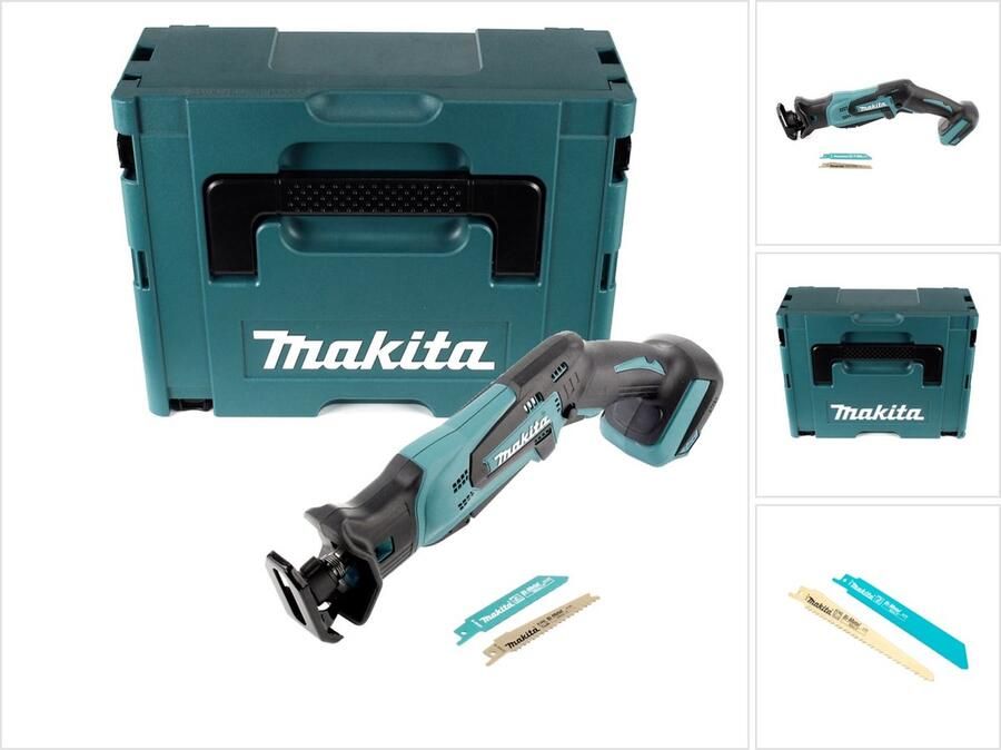 Makita DJR 183 ZJ Accu Reciprozaag 18V Solo + Makpac zonder accu zonder oplader