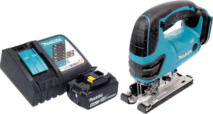 Makita DJV 180 RT1X accu decoupeerzaag 18 V 135 mm + 1x accu 5.0 Ah + lader
