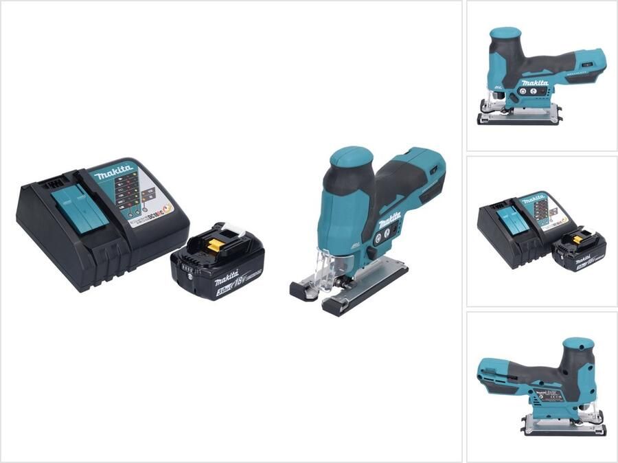 Makita DJV 185 RF1 accu decoupeerzaag 18 V borstelloos + 1x oplaadbare accu 3.0 Ah + lader