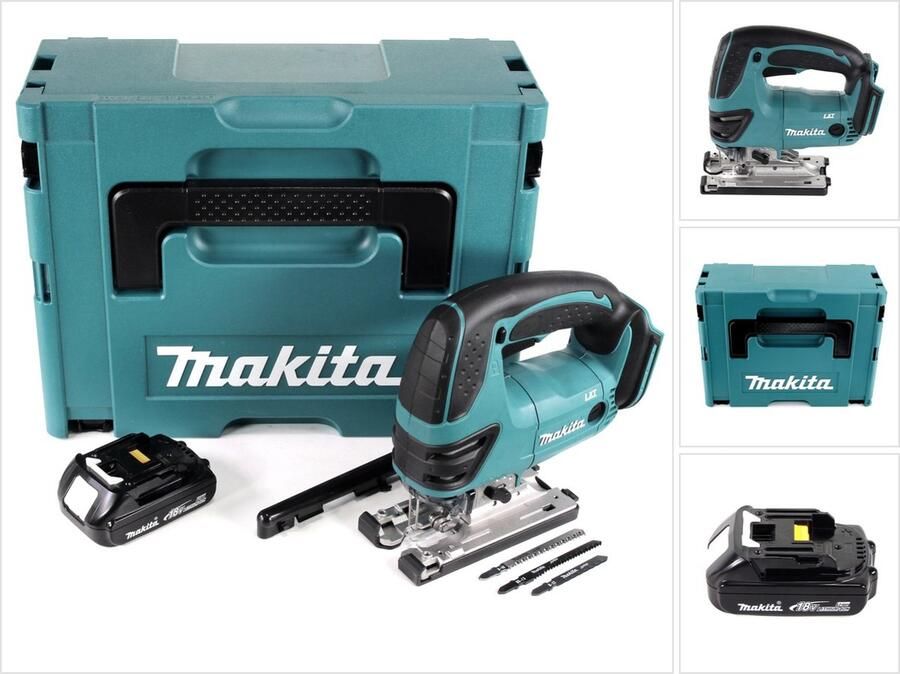 Makita DJV180Y1J 18V Li-Ion accu decoupeerzaag body + (1x 1.5Ah accu) in Mbox