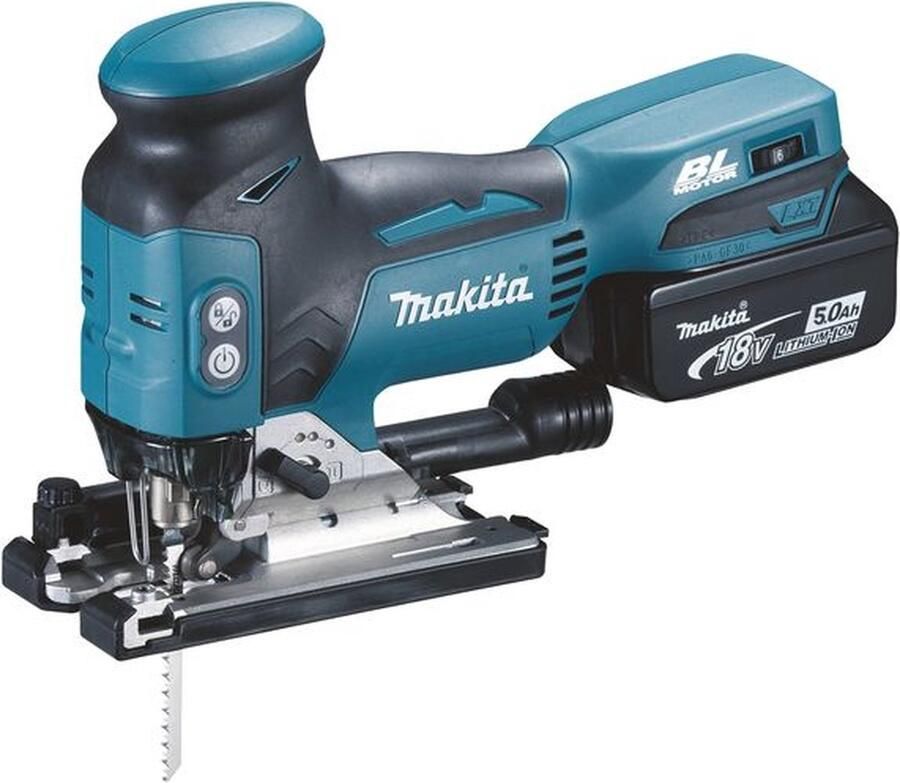 Makita DJV181T1J 18V accu T-model decoupeerzaag 1x 5.0Ah in Mbox zonder oplader