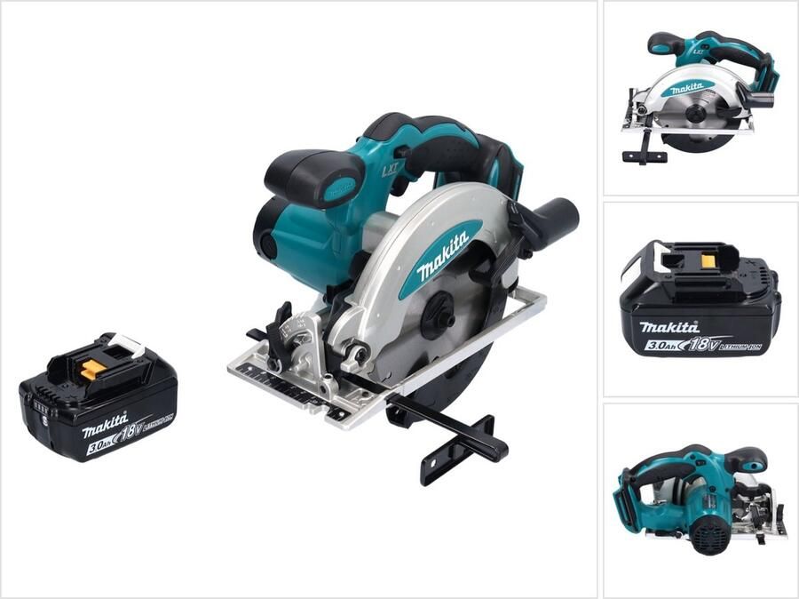 Makita DSS 610 F1 accu cirkelzaag 18 V 165 mm + 1x accu 3.0 Ah zonder oplader