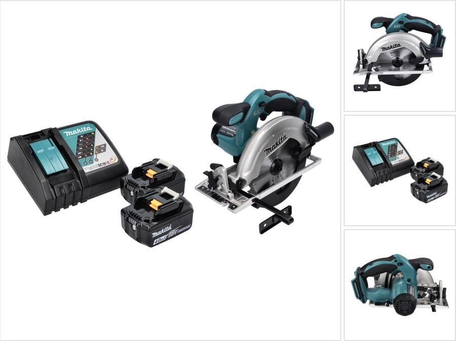 Makita DSS 611 RM accu cirkelzaag 18 V 165 mm + 2x accu 4.0 Ah + lader