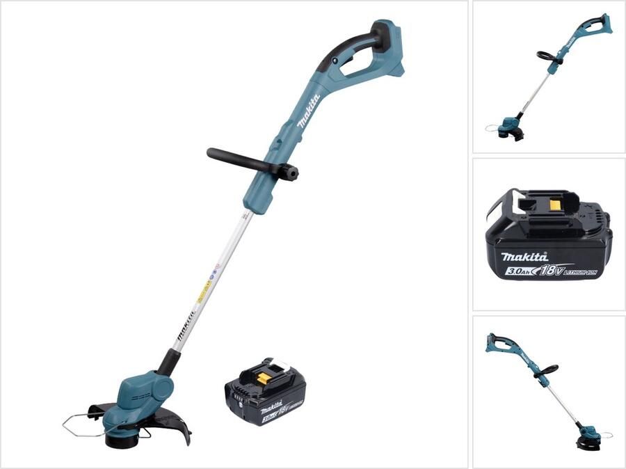 Makita DUR 193 F1 accu grastrimmer 18 V 260 mm + 1x oplaadbare accu 3.0 Ah zonder oplader