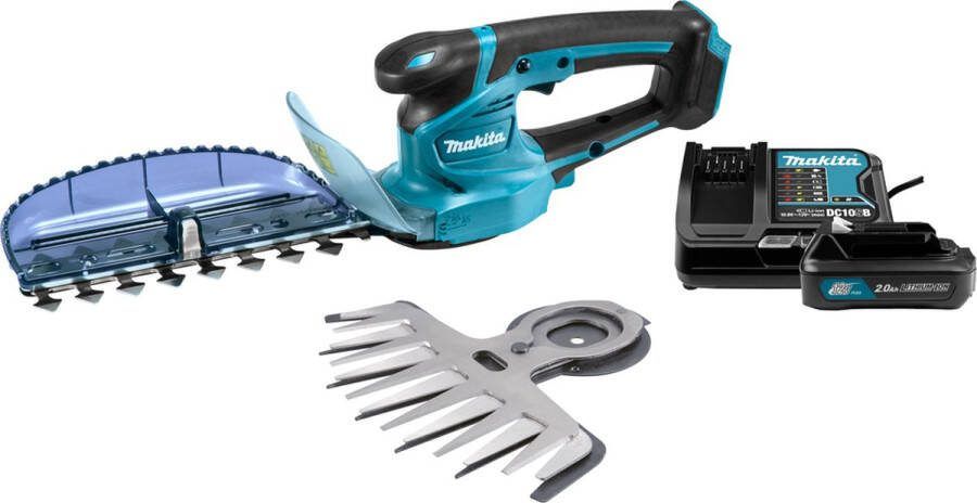 Makita UH201DWAX Buxusschaar 12 Volt 1 x 2.0 AH Li-ion + grasschaar messenset
