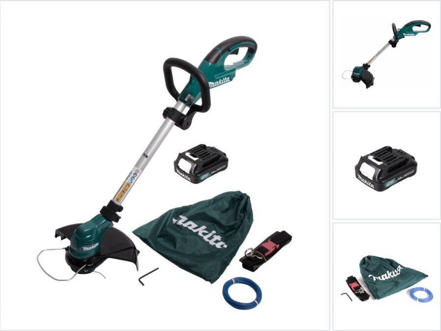 Makita UR 100 DA1 accu grastrimmer 10.8V + 1x accu 2.0Ah + 1x snaarkop en accessoires zonder oplader