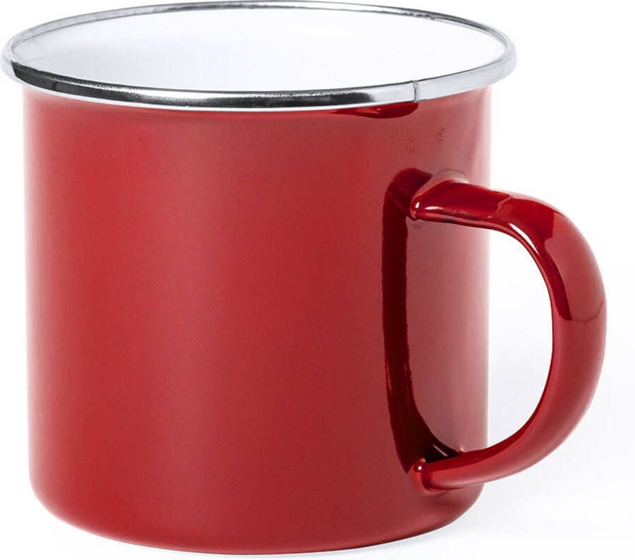Makito Benelux OneTrippel Roest vrij staal Koffiebeker 380 ml RVS- Rood