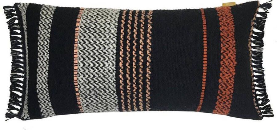 Malagoon Sierkussen Multicolor Black Cushion