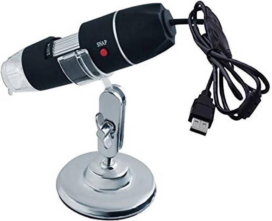 Malatec Digitale USB Microscoop Camera 50-1600 X Vegroting met 8x LED Verlichting