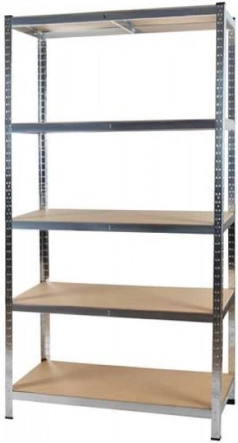 Malatec Professionele Stellingkast Opbergrek 5 Verdiepingen Stelling Stellage 375kg draagkracht 75kg per plank 90x40x180cm Hoogwaardige Kwaliteit Stellingkast Rek Ruimte Besparende Optie