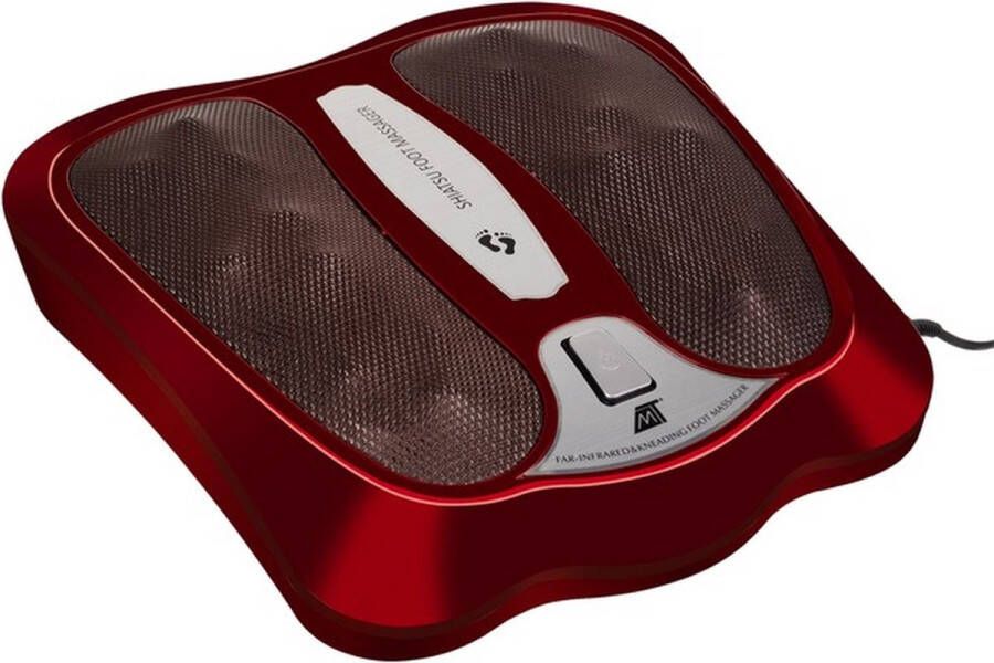 Malatec Shiatsu Voetmassageapparaat massage apparaat met 18 verwarmde massagekoppen infrarood therapie rood bevordert de bloedsomloop