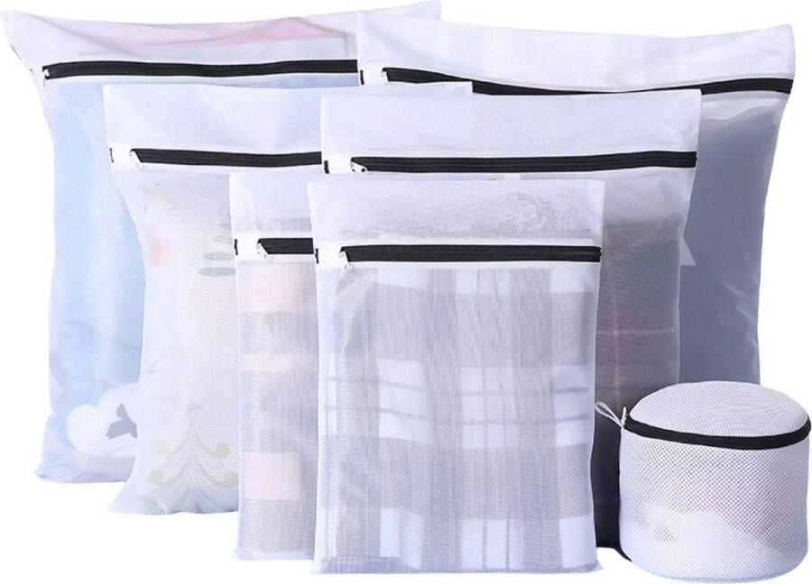 MALEZO Premium Products MALEZO Waszakken set van 7 Waszakken voor wasgoed Laundry bag Waszakje lingerie Waszak Hoogwaardig polyester