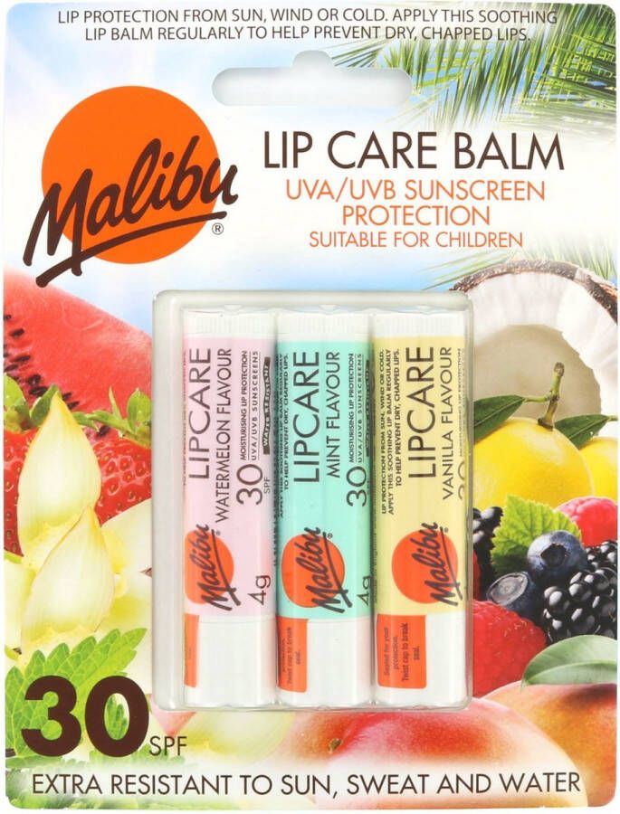 Malibu Care Lip Balm Set SPF 30