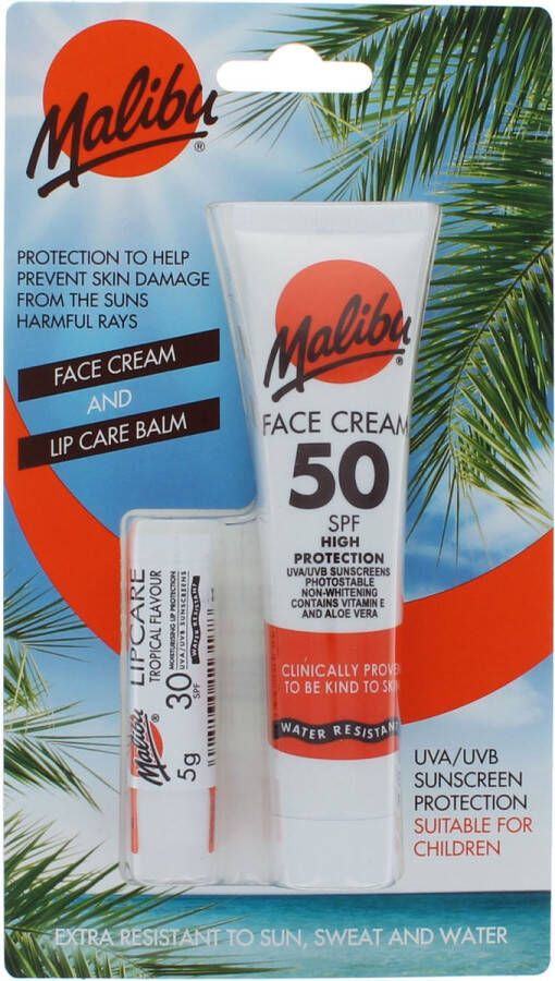 Malibu Face Cream and Lip Care Balm