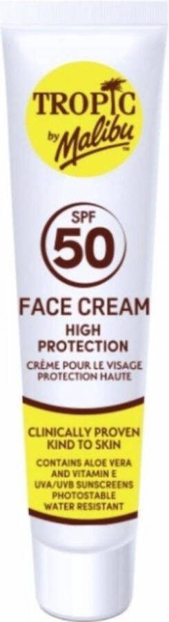Malibu Face Cream Tropic SPF 50 40 ml