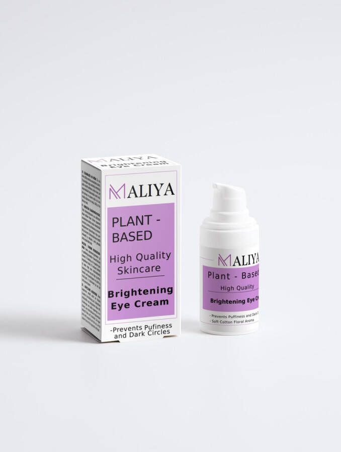 Maliyaskincare.nl Maliya Skincare Brightening Eye Cream 15 (ml.) Plant-Based Vegan High Quality Skincare Prevents Puffiness And Dark Circles