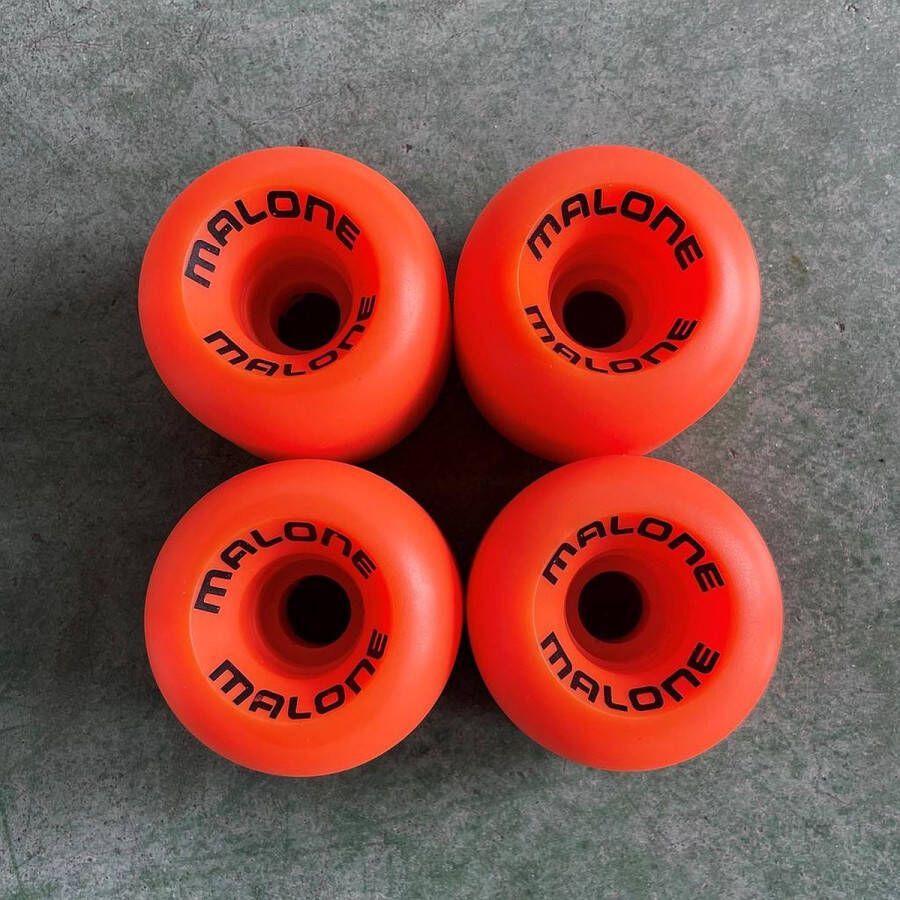 Malone wielen voor skateboard Oranje 54x38 mm
