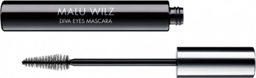 Malu Wilz Diva Eyes Mascara Zwart conisch borstel volume gevend