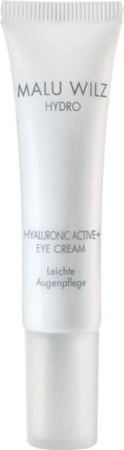 Malu Wilz Hydro Hyaluronic Active+ Eye Cream 15 ml VEGAN Oogcreme met hyaluronzuur met tweeledig effect