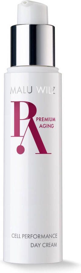 Malu Wilz Premium Aging Cell Performance Day Cream 50ml Rijke Dagcrème anti-rimpel huidverbetering VEGAN