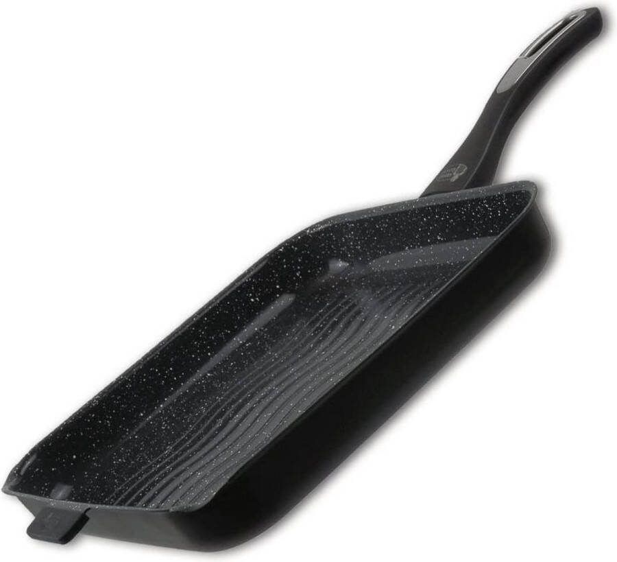 Mama Rossi Grillpan Ø28cm met keramische coating Voor gas electrisch oven en inductie