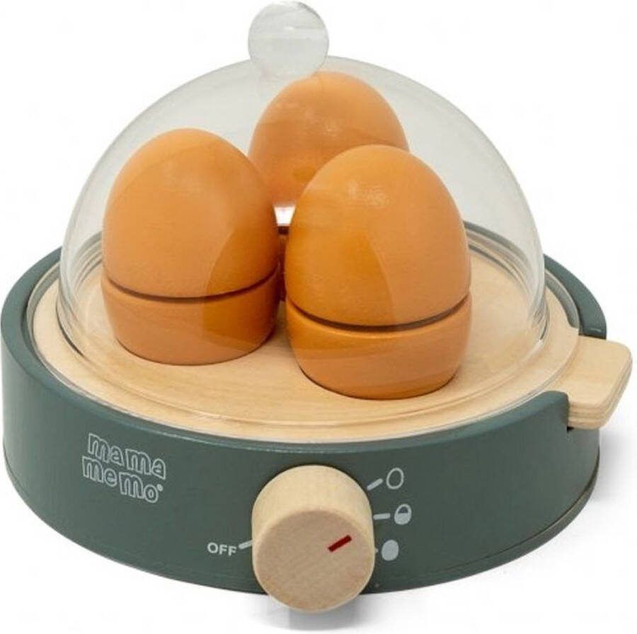 Mamamemo Houten speelgoed eierkoker smaragdgroen