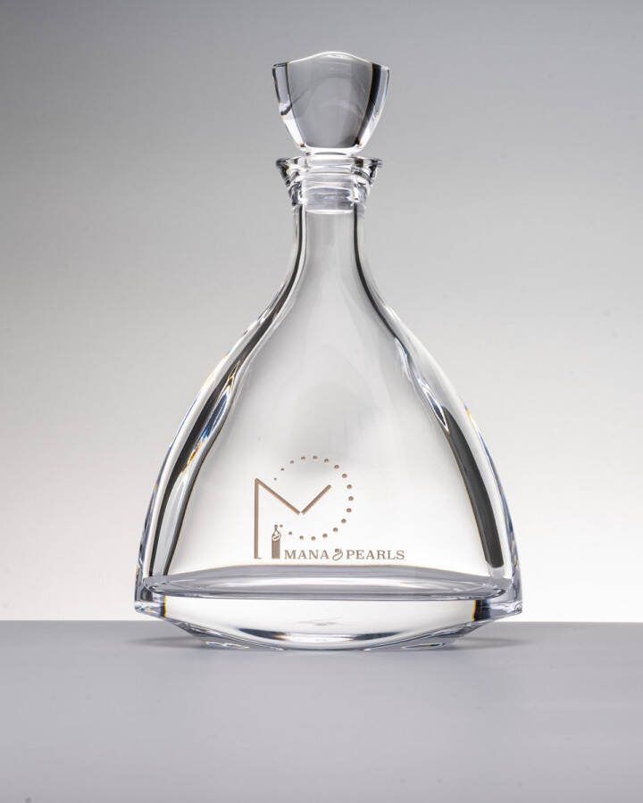 Mana&pearls Whiskey and cognac crystal king decanter