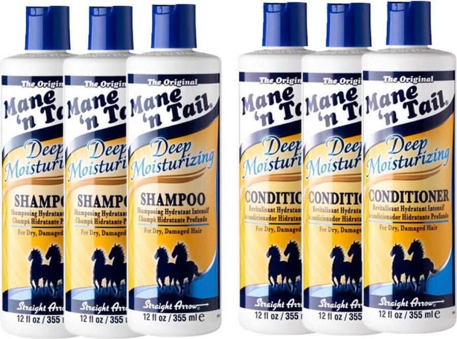 Mane 'n Tail Mane ´n Tail 3 x Shampoo Deep Moisturizing en 3 x Conditioner Deep Moisturizing