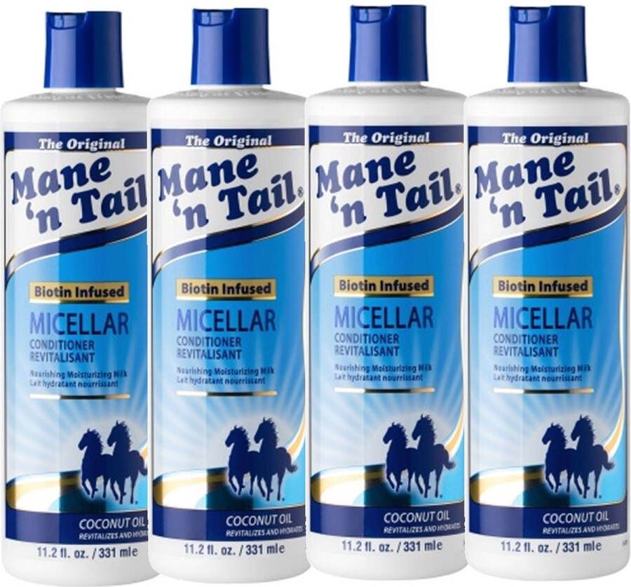 Mane 'n Tail Mane N Tail – Conditioner Micellar – 4 pak – Hydraterend Revitaliserend