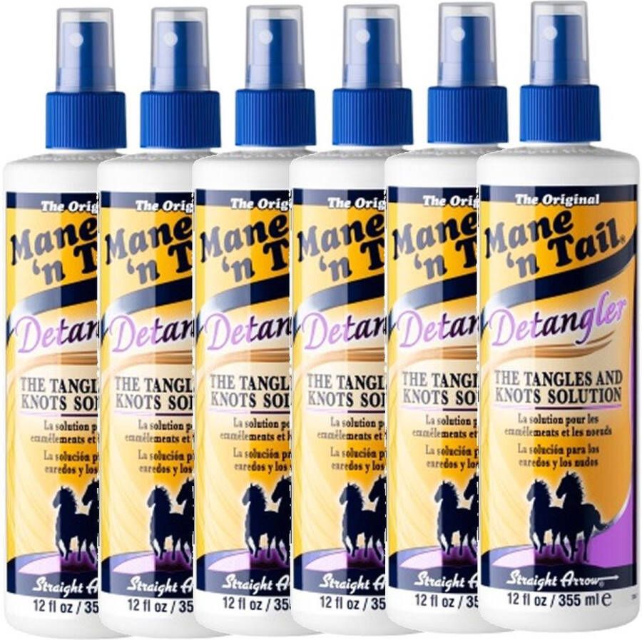 Mane 'n Tail Mane N Tail – Hair Detangler Spray – 6 Pak – Anti-Klit Spray