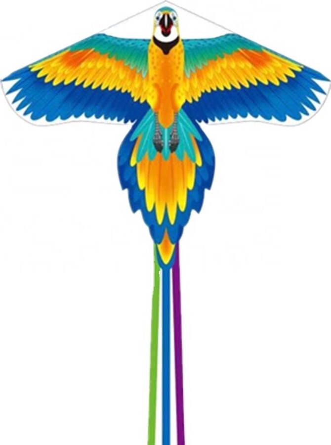 Manks kids collections Vlieger XL Parrot Phoenix Kite -Papegaai Feniks vlieger Kite 30 meter line 30 meter lijn ophagel Stuntvlieger 140 x 205cm