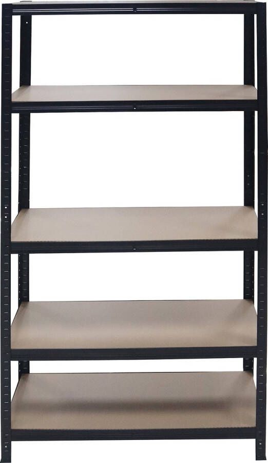 Mannsberger opbergrek Stellingkast rek met 5 schappen interieur 875kg draagkracht 175kg per plank opruimen