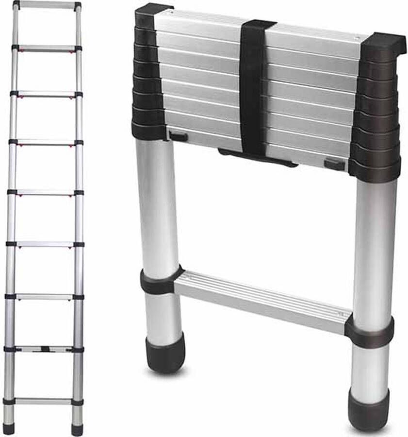 Mannsberger Telescopische softclose ladder Uitschuifbare ladder 2 6 meter