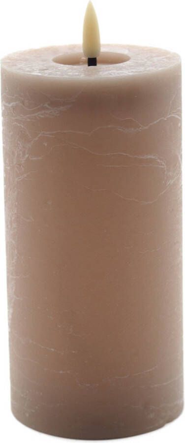 Mansion Atmosphere led kaars beige 15x7 5cm