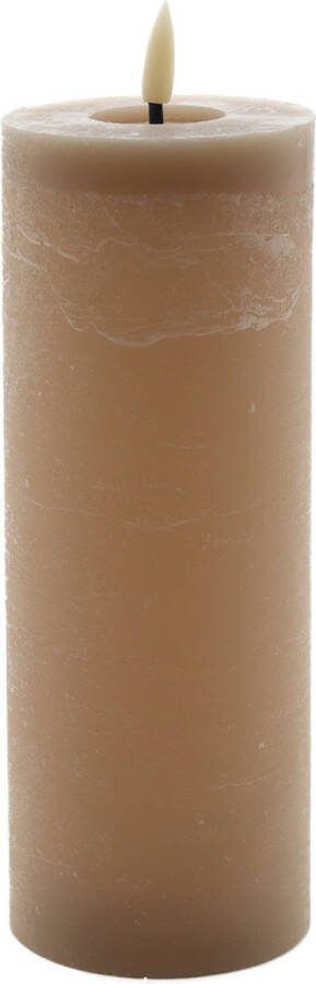 Mansion Atmosphere led kaars beige 20x7 5cm