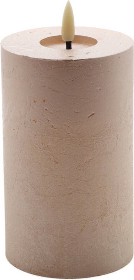 Mansion Atmosphere led kaars Champagne beige 10x7 5cm