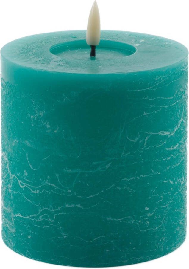 Mansion Atmosphere led kaars led kaars 10x10cm groen flikkerende bewegende vlam met timer en dim functie exclusief 3 x AA batterijen