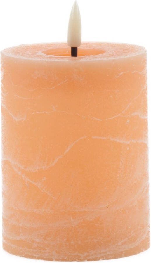 Mansion Atmosphere led kaars rustic Coral 10x7 5cm