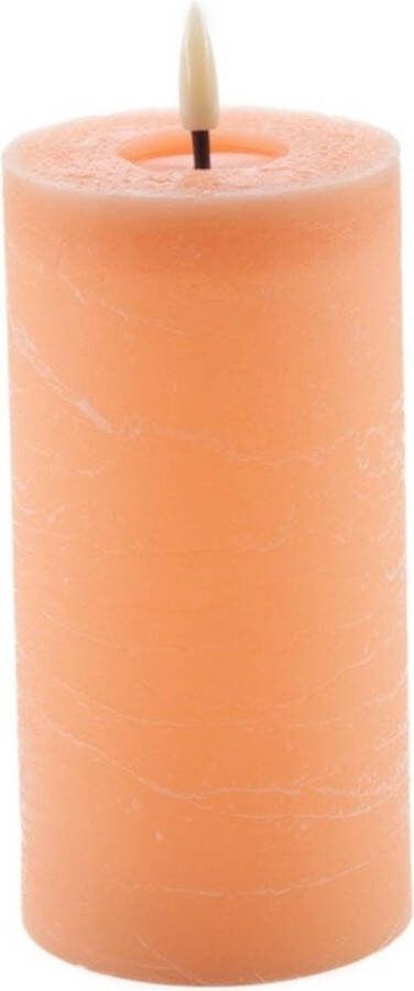 Mansion Atmosphere led kaars rustic Coral 15x7 5cm