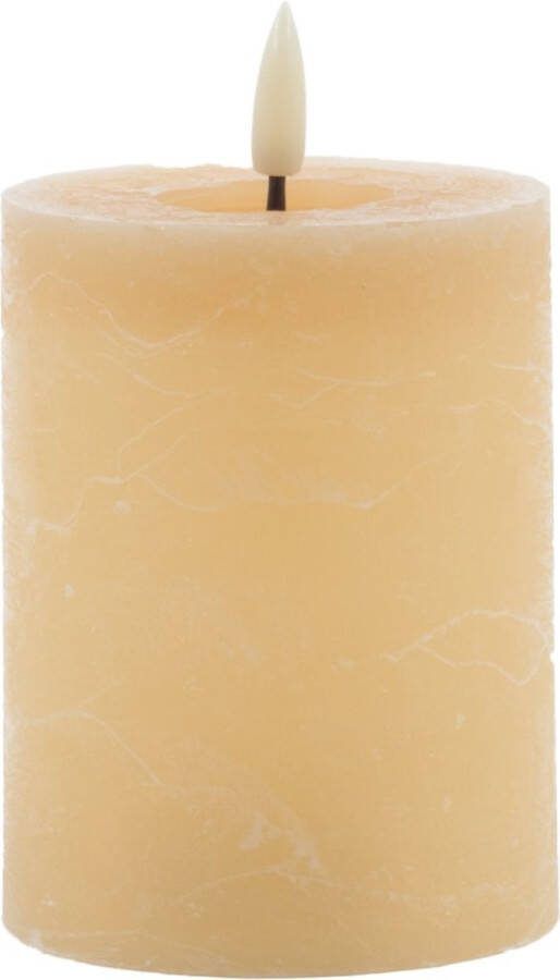 Mansion Atmosphere led kaars rustic zand 10x7 5cm
