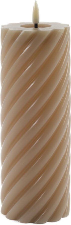 Mansion Atmosphere swirl led kaars zand 20x7 5cm