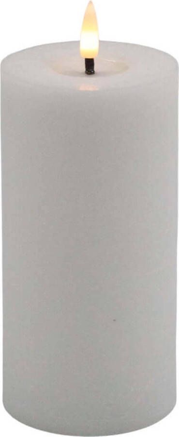Mansion Atmosphere Witte led kaars rustic 15x7 5cm