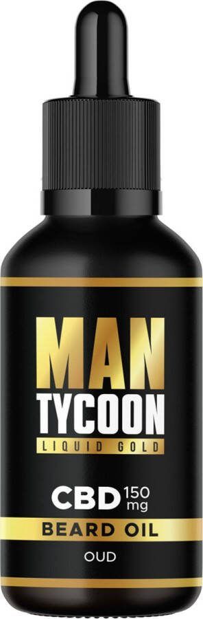 ManTycoon Unieke CBD baardolie 30ML met heerlijke exclusieve OUD geur. Met CBD Argan- en Jojoba Olie. Stimuleert de baardgroei. THC en PMO vrij