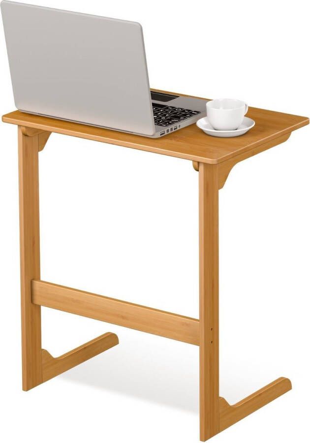 Manzibo Bedtafeltje Bamboe Tafeltje Voor Bed Ontbijttafeltje Bijzettafel Bed Laptop Tafel